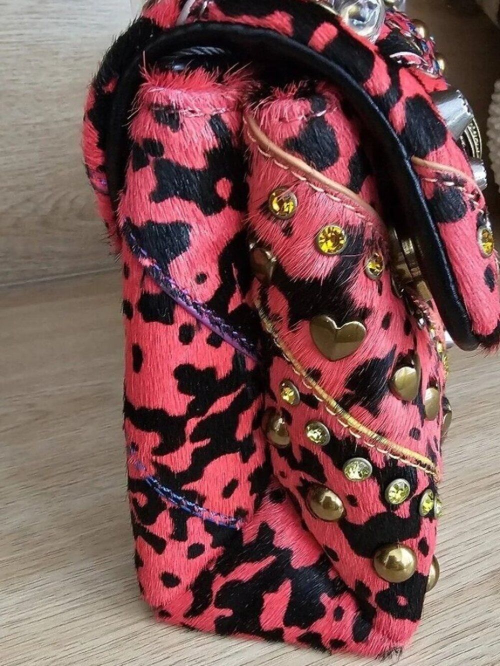 Kurt Geiger Mini Kensington Structured Crossbody Bag Crystals, Studs & More NWT - Picture 6 of 12